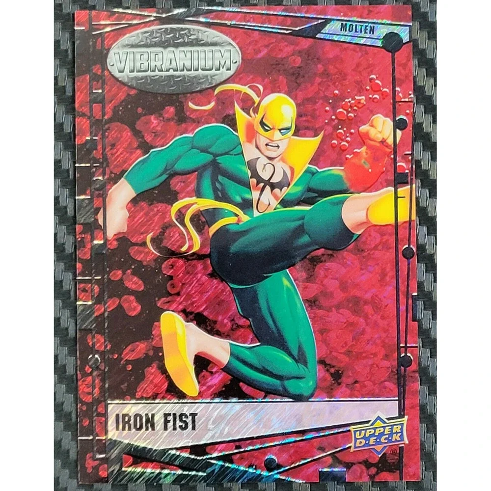 2015 MARVEL‎ VIBRANIUM - IRON FIST #D 22/299 MOLTEN RARE RAW FRAME VARIANT